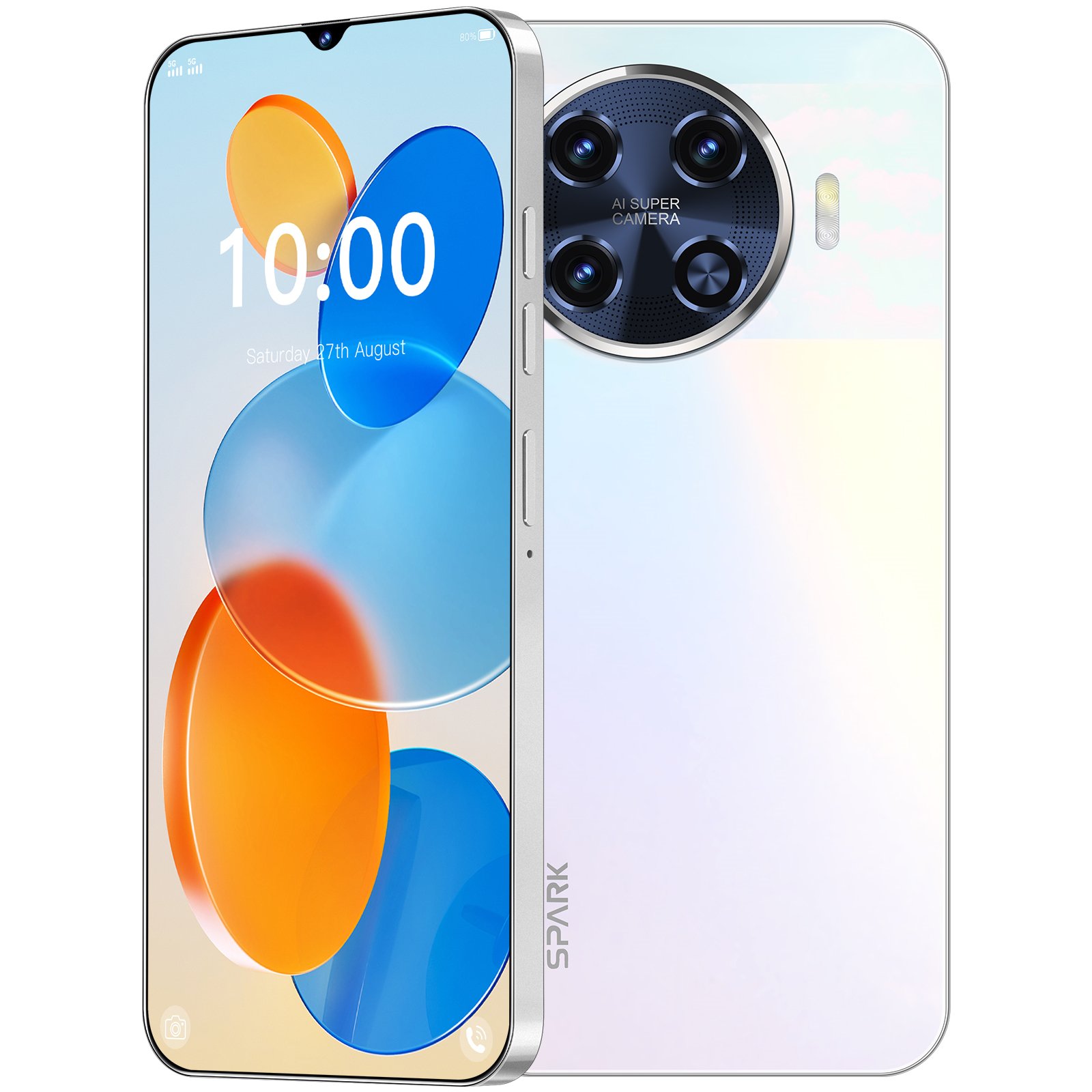 Cheap high-quality Spark20 Pro smartphone 16+1TB 7.3 inch 72+108MP Android 13.0 5G tecno mobile phone